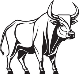 bull head vector logo
