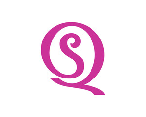 Q and S Letter incorporating vector logo