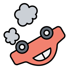 Car crash icon