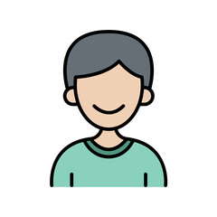 Happy man icon