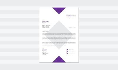 Professional letterhead design.