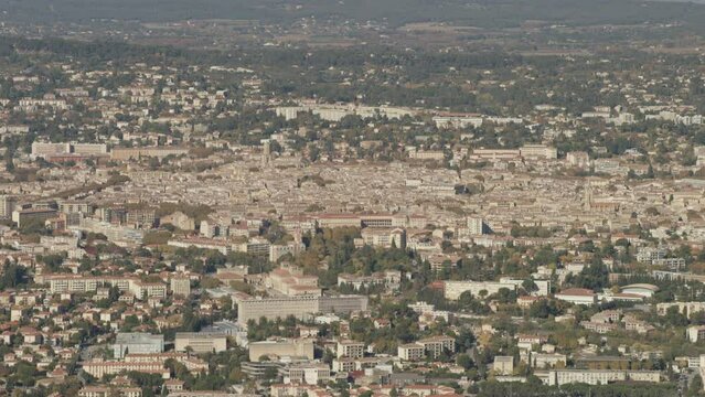 vue a&eacute;rienne d'Aix en Provence