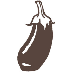 Eggplant hand drawn vector