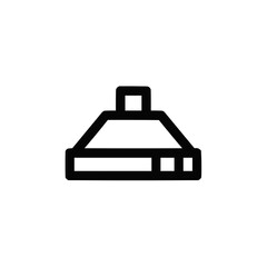 Extractor Hood icon vector. Linear style sign for mobile concept and web design. Extractor Hood symbol illustration. Pixel vector graphics - Vector.