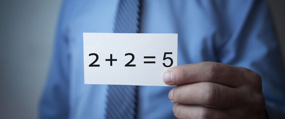 2+2=5. Math. Calculation. Business