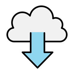 Cloud computing icon