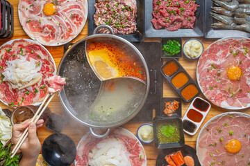Shabu hot pot set Japanese style hot pot shabu
