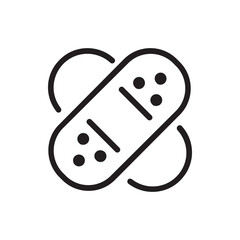 Nice Bandage Icon Design Template