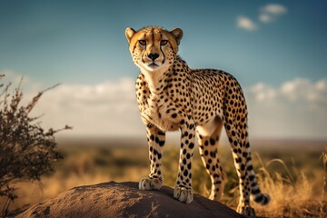 Spotted Cheetah in Africa