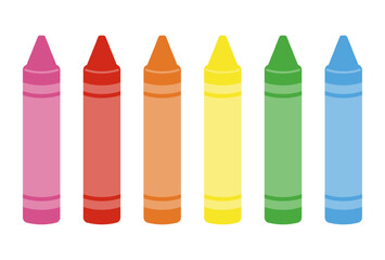 Fototapeta a set of colored crayons for banners, cards, flyers, social media wallpapers, etc. obraz