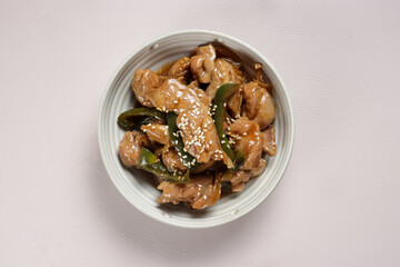 Japanese Food : Chicken Teriyaki in a Bowl.