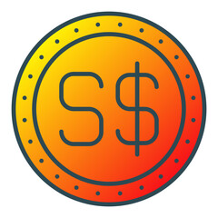 Singapore Dollar Icon