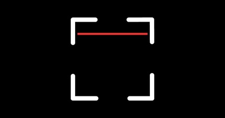 Animated scan qr code and bar code illustration dynamic transformation and movement