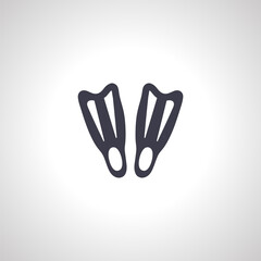 Obraz premium diving flippers icon. scuba and sea flippers icon