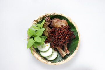 Bebek Hitam or Bebek Sinjay, Bebek is Duck, a Famous Food From Madura, Indonesia.
