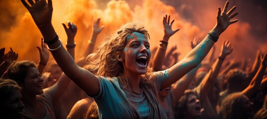 Indian Holi Festival.
