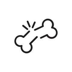 Nice Bone broken Icon Design Template
