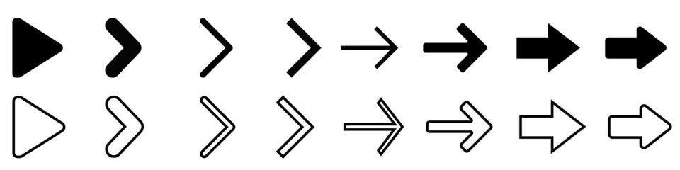 Arrow vector icon. Sign Direction illustration sign. Next symbol. Orientation logo.
