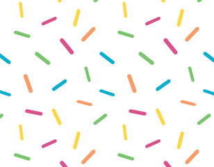 pattern colored small sticks on a transparent background, seamless graphics, pattern for the holidays