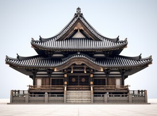 Fototapeta premium Drevny Japanese dom in traditional style Japan