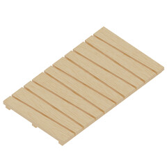 wooden board isolated on white background