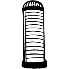 Silo hand drawn vector