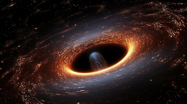 An intergalactic tunnel, like a swirling vortex, that takes us to unknown faraway parts of the universe