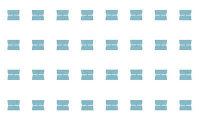 set of geometric patterns, 70's year themes vintage green block and strip repeat pattern, replete image design for fabric pattern or wallpape