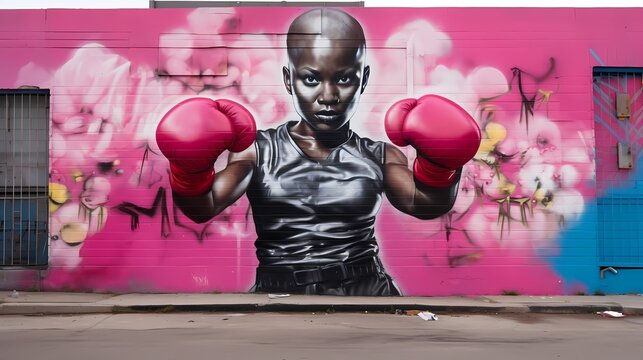 Breast Cancer Awareness Month. boxing clothes