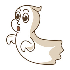 Boo ghost icon vector on trendy style for design and print