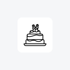 A Visual Feast of Cakes Line Icon