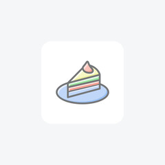 Elevating Joy through Cakes Awesome Lineal Icon