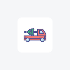 Unveiling the Power of Trucks Filled Outline Icon