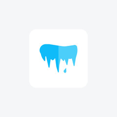 The Captivating Melting Ice Flat Icon