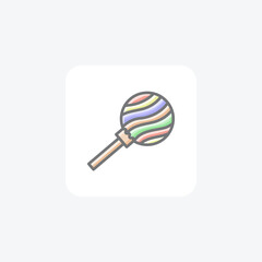 Magical Christmas Awesome Lineal Icon