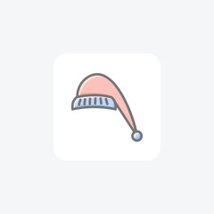 Fototapeta premium Cozy Winter Cap Awesome Lineal Icon