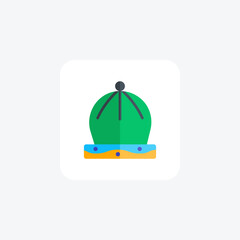 Fototapeta premium Stylish Cap Flat Icon