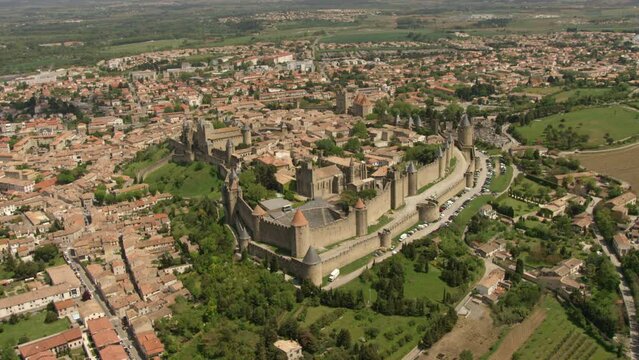 Carcassonne vue a&eacute;rienne