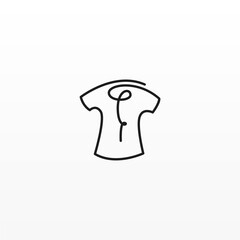 Tshirt logo design concept. Clothing fashion bussiness logo design template. Shirt logo template