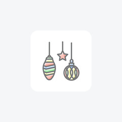 Enchanting Christmas Decor Awesome Lineal Icon