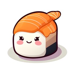 various types of sushi japanese food ramen cartoon
