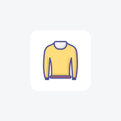 Christmas Shirt Festive Fabrications Filled Outline Icon