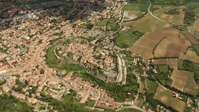 Carcassonne vue a&eacute;rienne