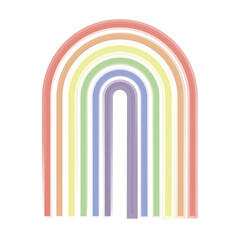 Simple color rainbow element. vector illustration. black background