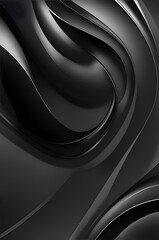 Photo of a black and white abstract background with curves