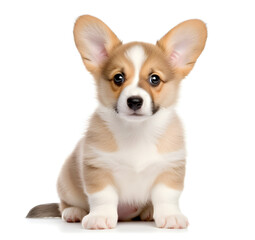 Obraz premium corgi puppy isolated on white