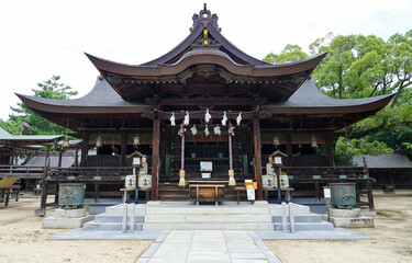 Naklejka premium 白鳥となって飛び去った日本武尊の霊が舞い降りた白鳥神社（香川県東かがわ市）