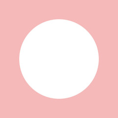 Circle Cut-Out in a Piece of Paper. Can be used as a Photo Frame.