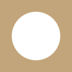 Circle Cut-Out in a Piece of Paper. Can be used as a Photo Frame.