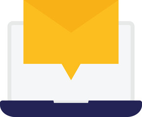email  Vector Flat Icon Illustration